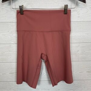 Aerie Hi-Rise Goals Bike Shorts 9” Inseam Size Medium Pink